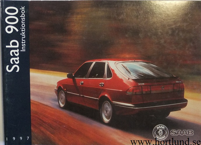 1997 SAAB 900 Instruktionsbok