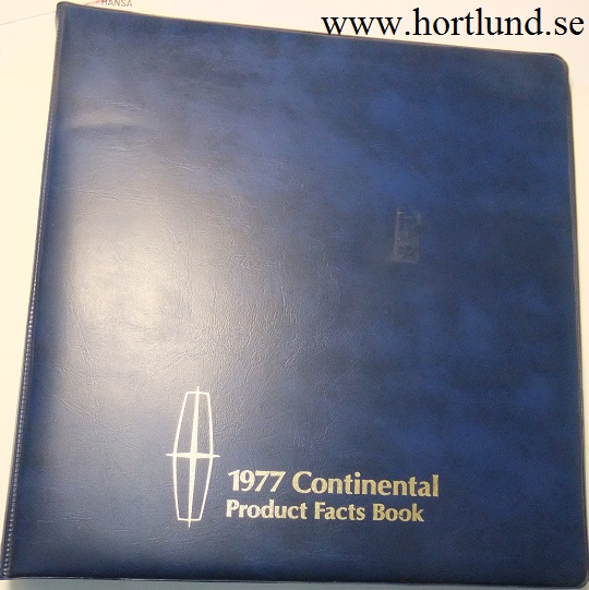 1977 Lincoln Product Facts Book