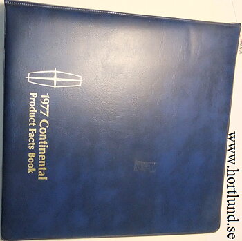 1977 Lincoln Product Facts Book