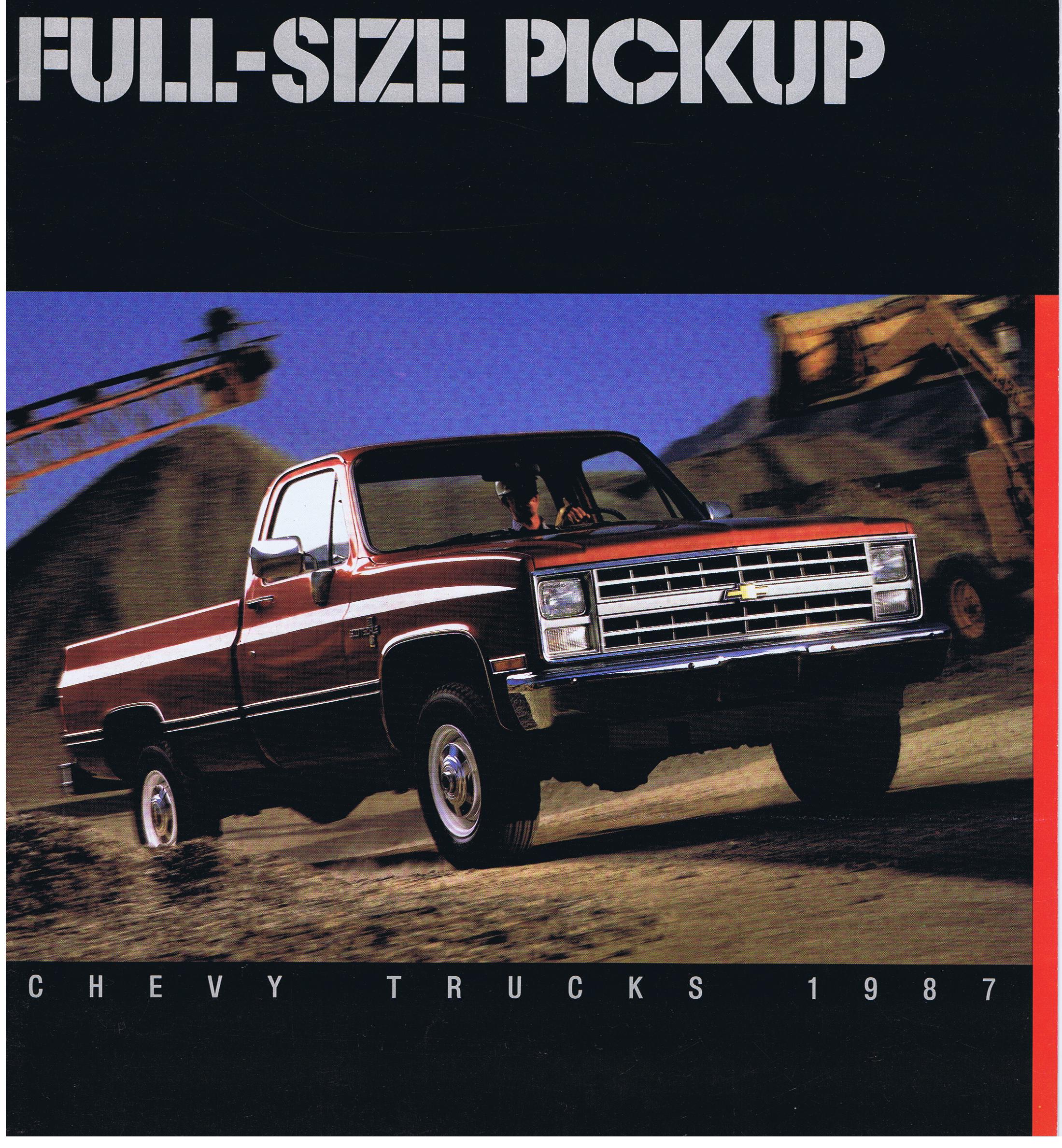 1987 Chevrolet Truck Full SIze Pickup Broschyr