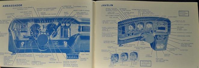 1971 AMC Hornet, Matador, Gremlin, Javelin, Ambassador Owners Manual - 3