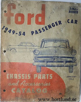 1949 - 1954 Ford car Chassis Parts and Accessories Catalog