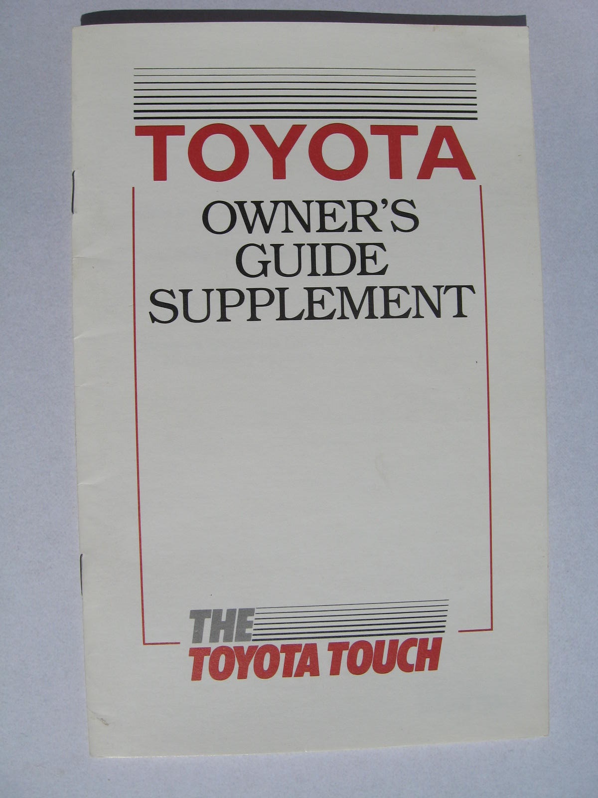 1989 Toyota 4WD Truck Owner's Manual - 3