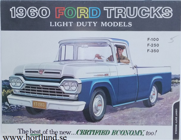 1960 Ford Trucks Light Duty Models broschyr
