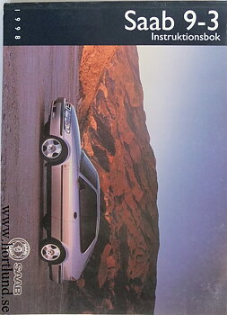 1998 SAAB 9-3 Instruktionsbok