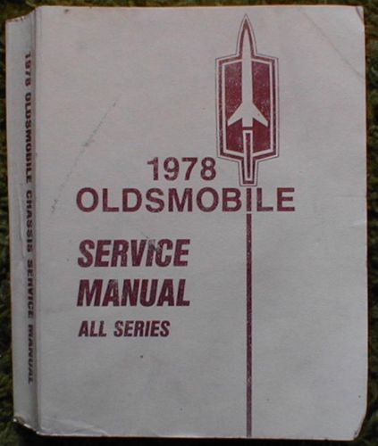 1978 Oldsmobile Chassis Service Manual alla modeller