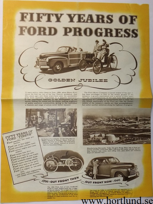 1946 Ford Broschyr Fifty Years of...
