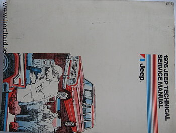 1976 Jeep Technical Service Manual original