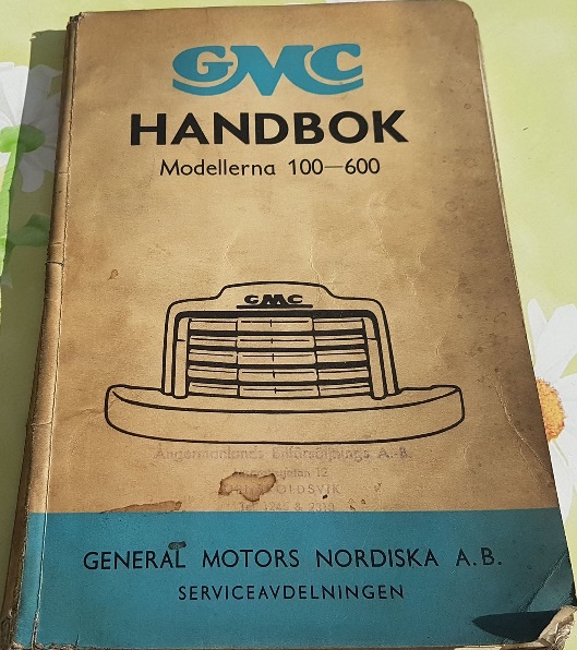 1949 GMC 100-600 Handbok svensk