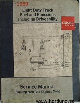 1989 GMC Light Duty Trucks Service Manual Fuel and Emissions Including Driveability