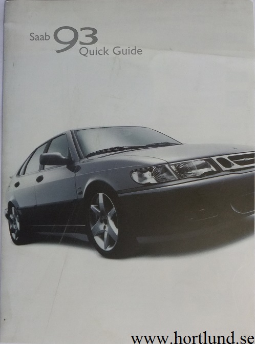 2002 SAAB 9-3 Instruktionsbok - 2