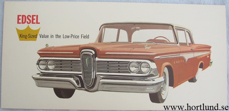 1959 Edsel Post Card King-Sized