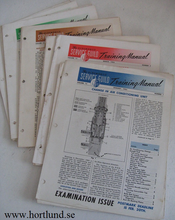 1965 Oldsmobile Service Guild Training Manual Komplett