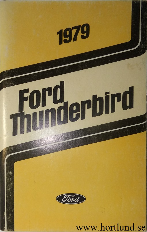 1979 Ford Thunderbird Owners Manual