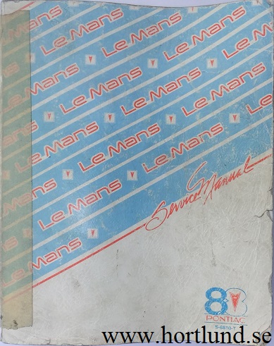 1988 Pontiac Le Mans Service Manual
