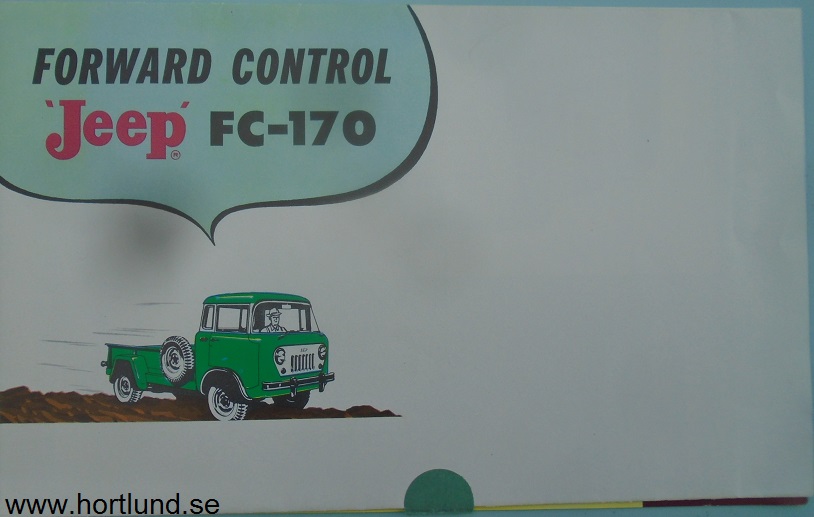 1957 Jeep FC-170 broschyr - 2