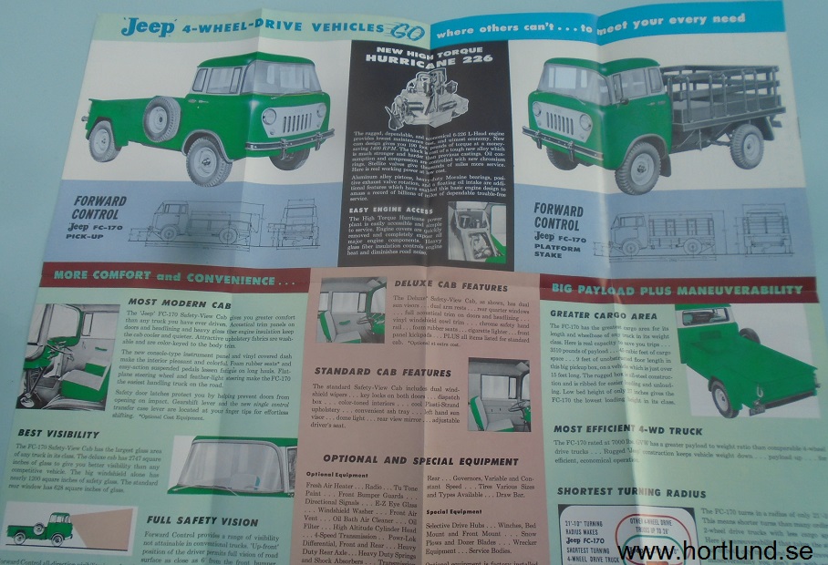 1957 Jeep FC-170 broschyr
