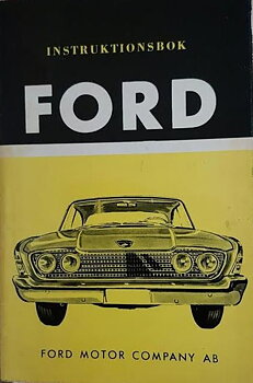 1960 Ford Instruktionsbok svensk