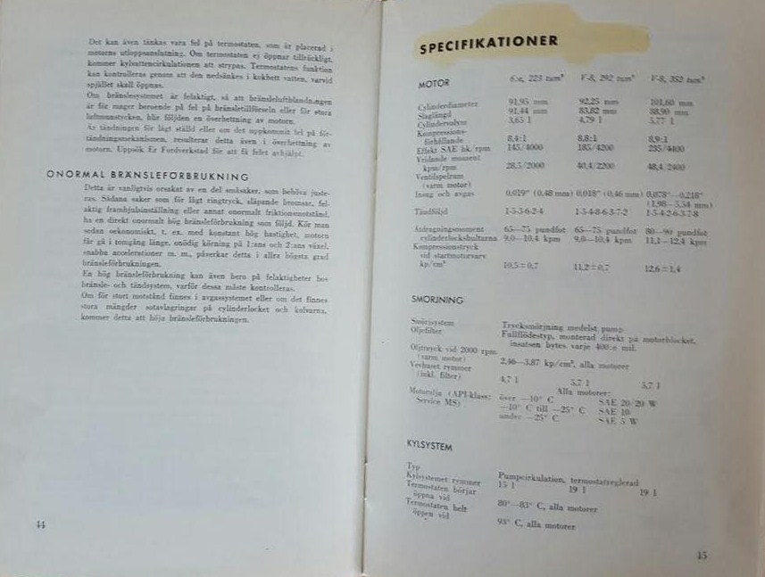 1960 Ford Instruktionsbok svensk - 5