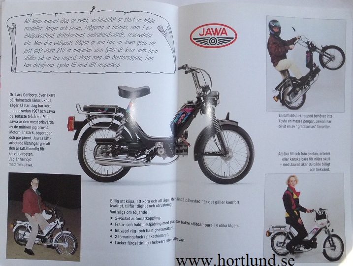 1992/1993 Jawa Moped broschyr - 2