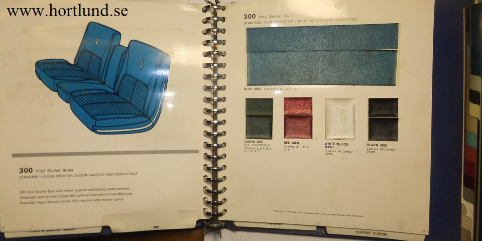 1968 Chrysler Color and Trim Selector Dealer Album - 3