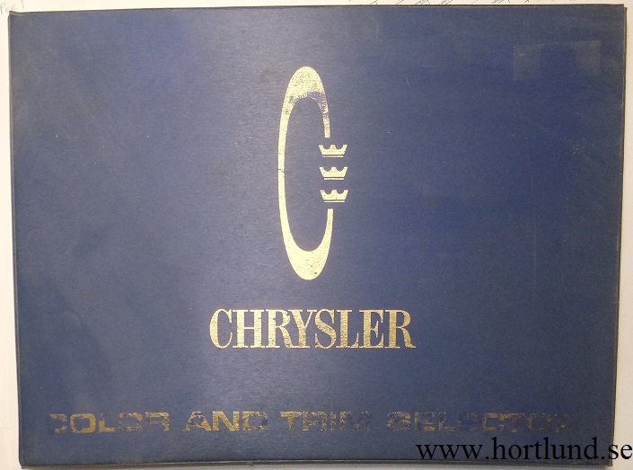 1968 Chrysler Color and Trim Selector Dealer Album