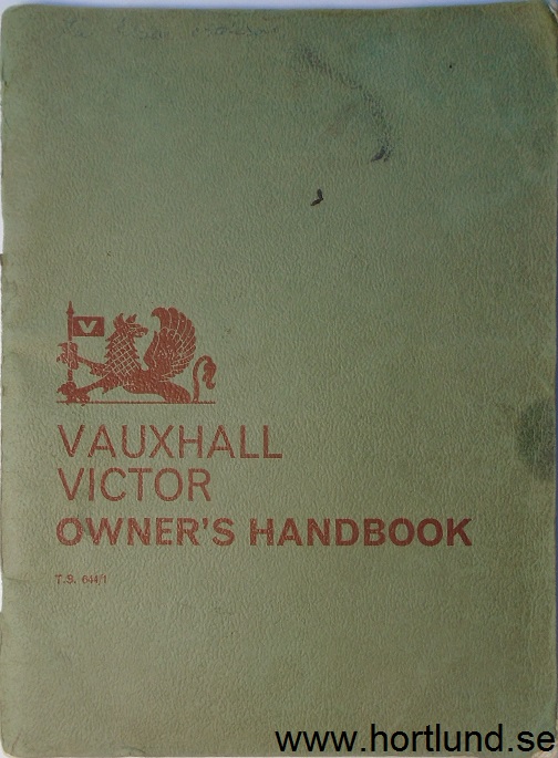 1964 Vauxhall Victor Owner's Handbook