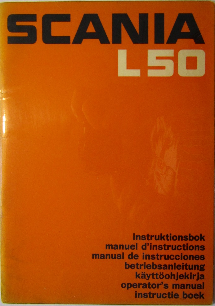 1969 Scania L50 Instruktionsbok