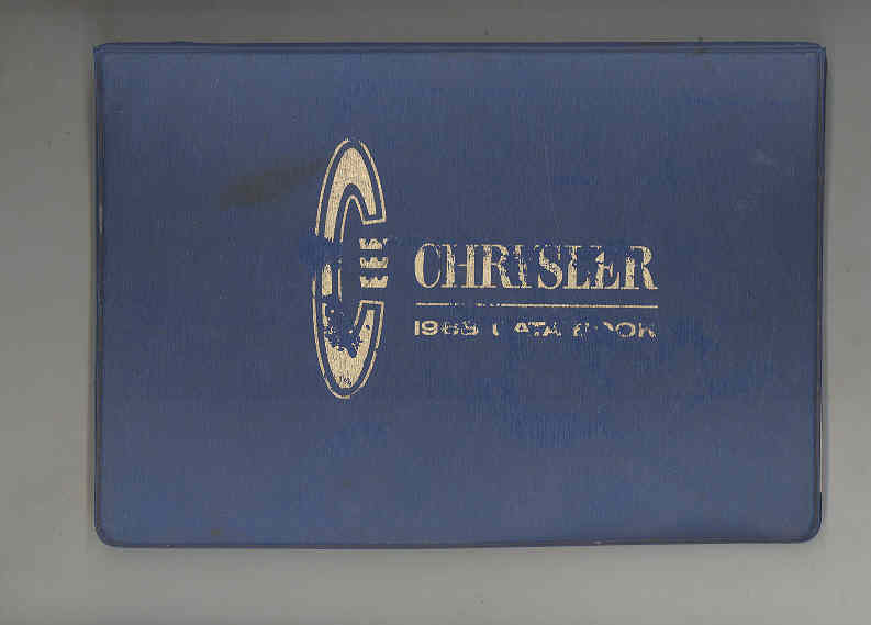 1968 Chrysler Data Book Dealer Album