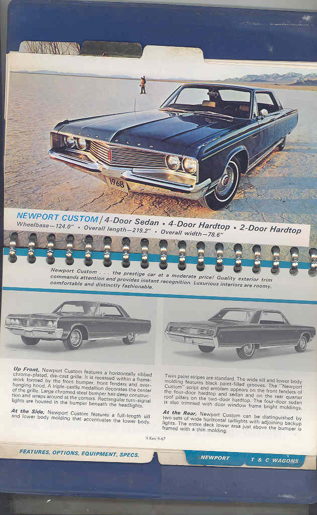 1968 Chrysler Data Book Dealer Album - 3