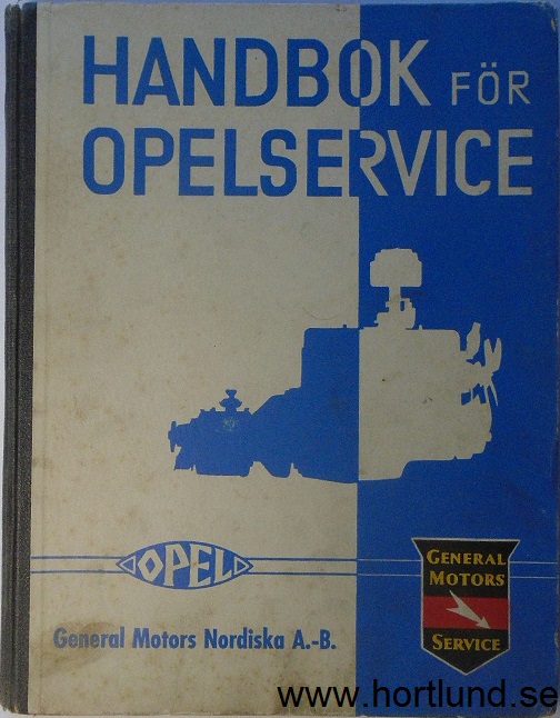 1931 - 1940 Opel Service Handbok på svenska