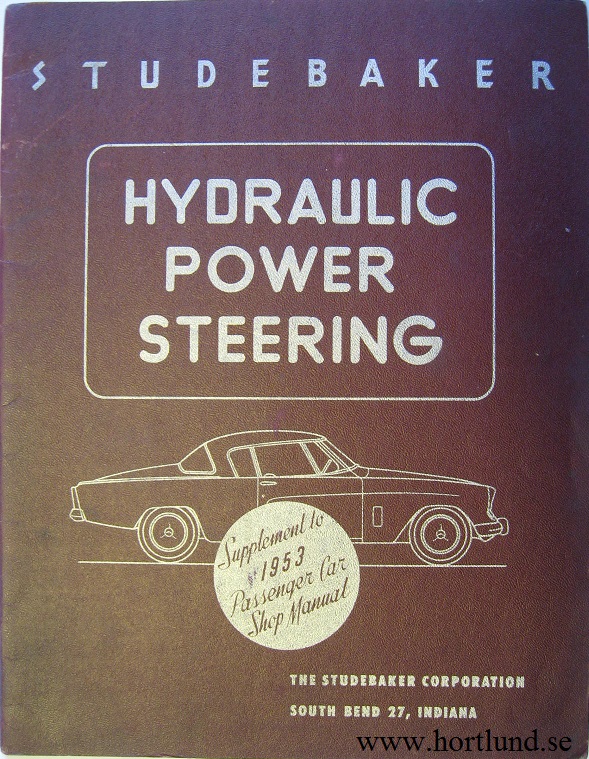 1953 Studebaker Hydraulic Power Steering Shop Manual