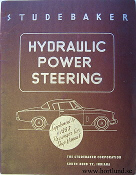 1953 Studebaker Hydraulic Power Steering Shop Manual