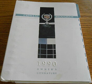 1990 Cadillac Brougham Owner's Manual