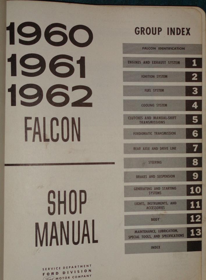 1962 Ford Falcon Shop Manual - 2