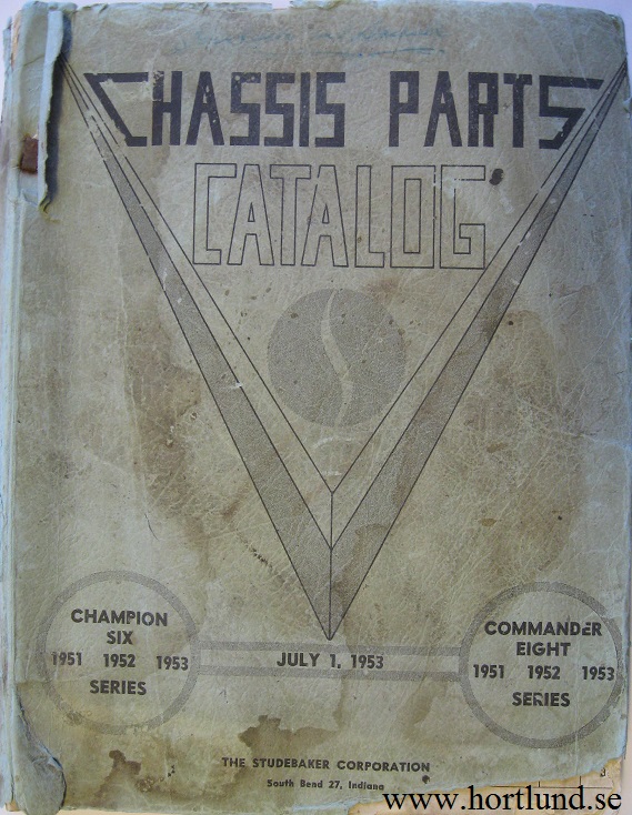 1953 - 1951 Studebaker Chassis Parts Catalog