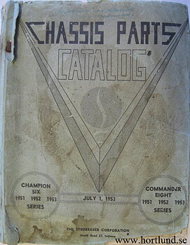 1953 - 1951 Studebaker Chassis Parts Catalog