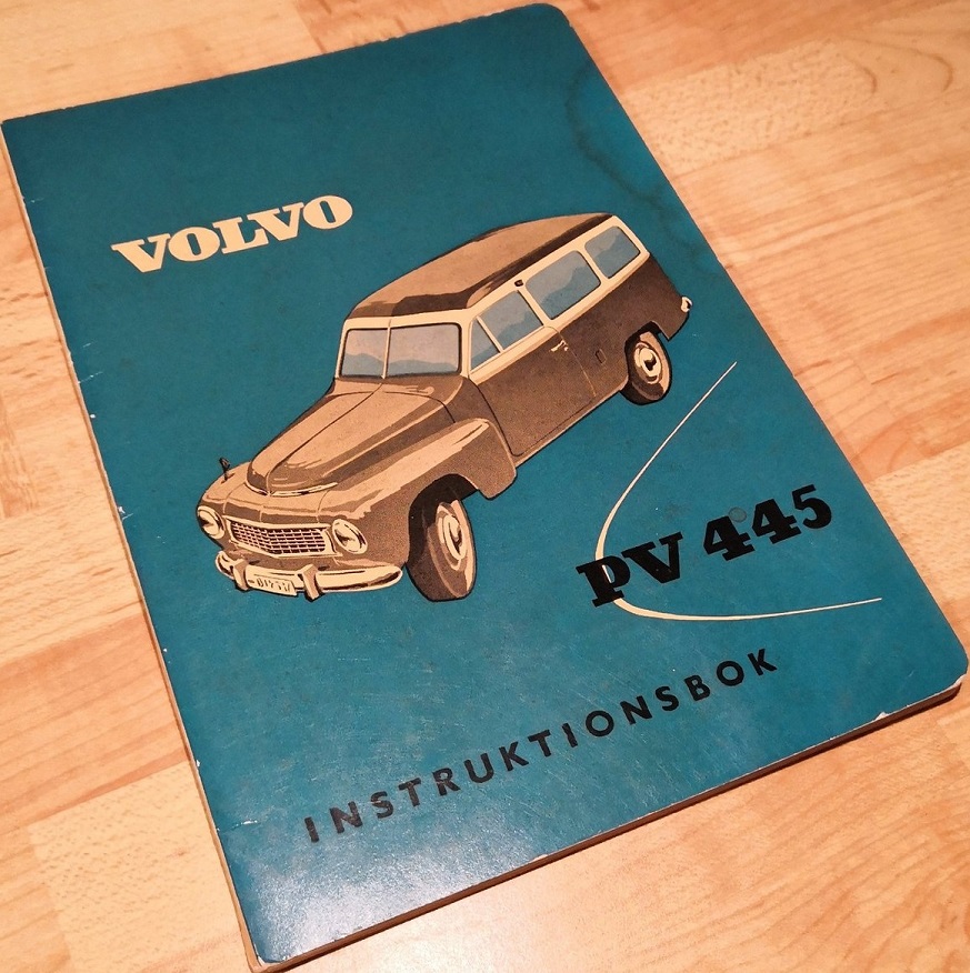 1957 Volvo Duett PV 445 G Instruktionsbok