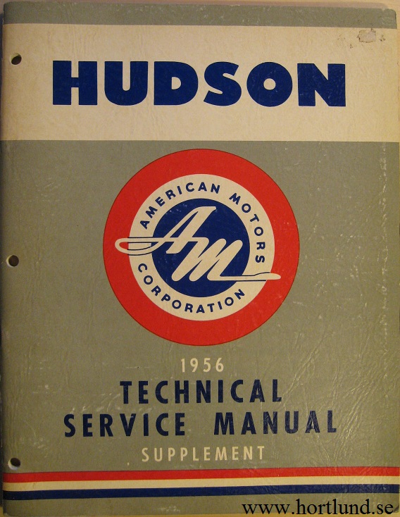 1956 Hudson Technical Service Manual supplement