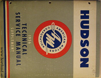 1956 Hudson Technical Service Manual supplement