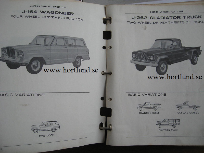 1962 - 1973 Jeep Truck J-Series Parts Catalog - 3