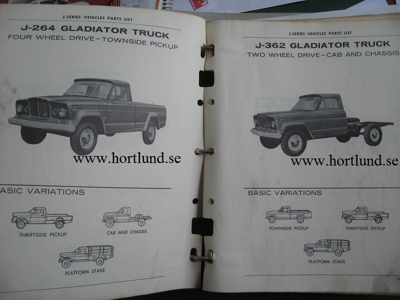 1962 - 1973 Jeep Truck J-Series Parts Catalog - 4