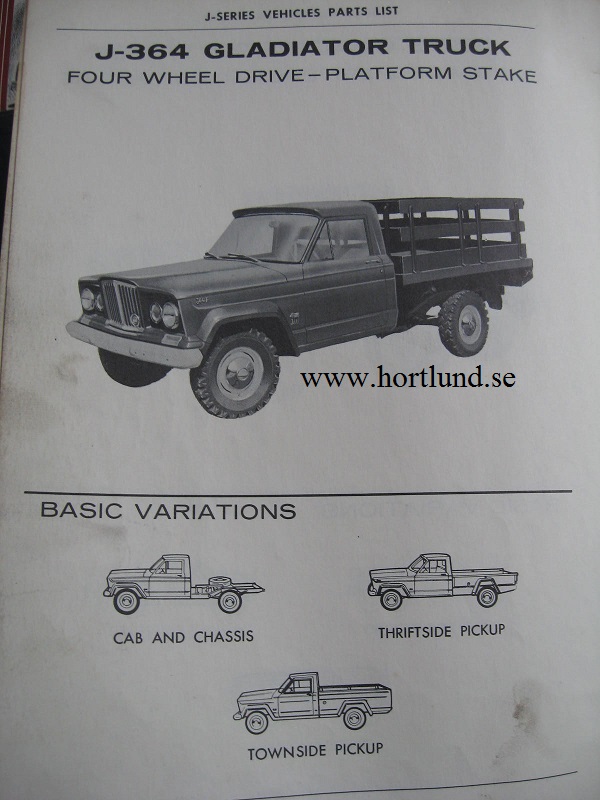 1962 - 1973 Jeep Truck J-Series Parts Catalog - 5