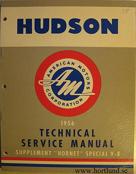 1956 Hudson Hornet Special V-8 Technical Service Manual supplement