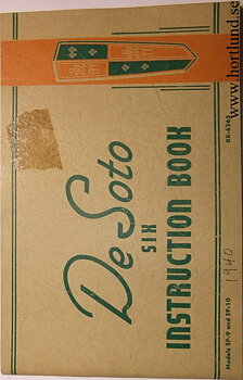 1940 De Soto Six SP-9 & SP-10 Instruction Book