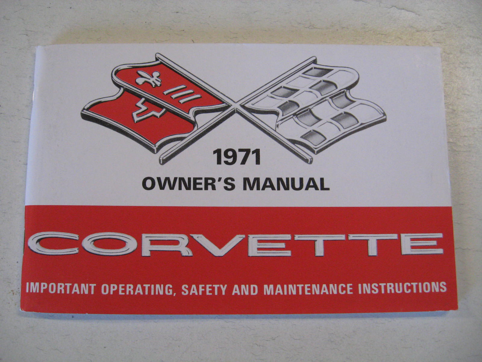 1971 Chevrolet Corvette Owners Manual Nytryck