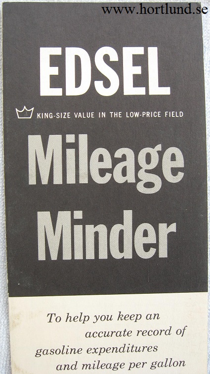 1959 Edsel Milage Minder