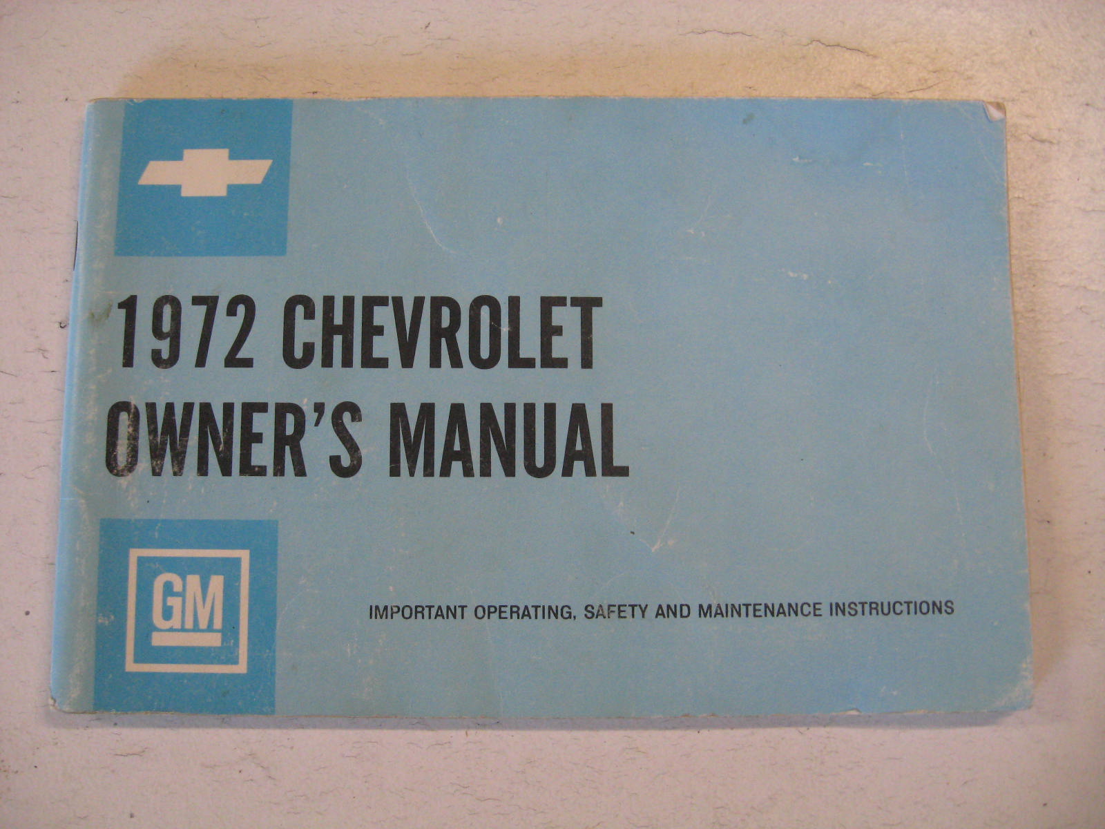 1972 Chevrolet Owners Manual