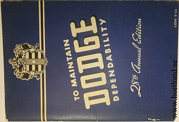 1942 Dodge D22 Instruction Book