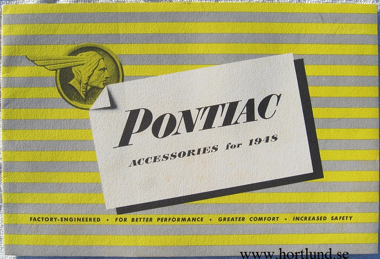 1948 Pontiac Accessories tillbehörsbroschyr